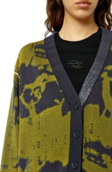 DIESEL　カーディガン カモフラルーズ　S　コットン　薄手　極美品✨
