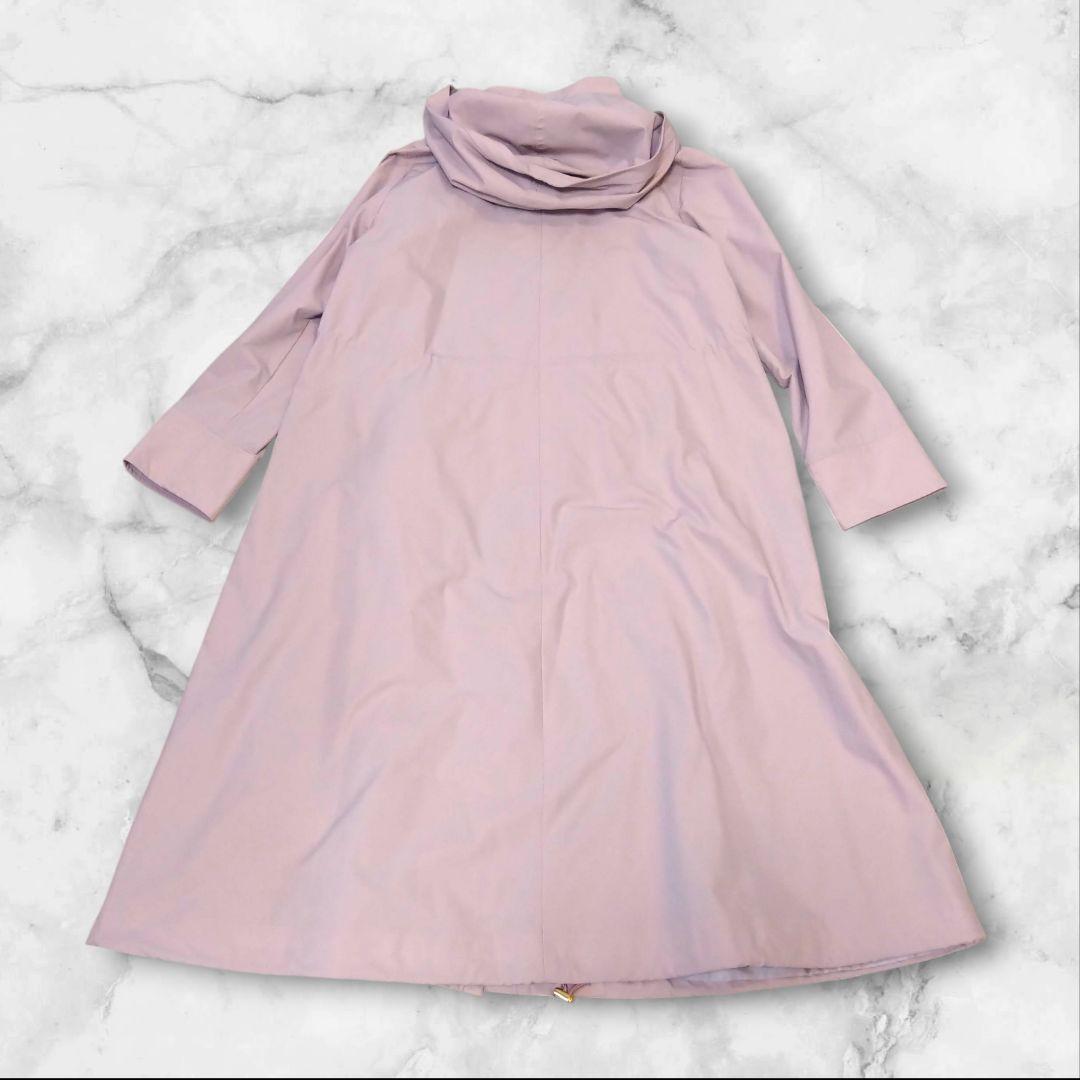 ✨美品✨ JUSGLITTY 撥水ロングフードブルゾン（ピンク／ポリエステル）