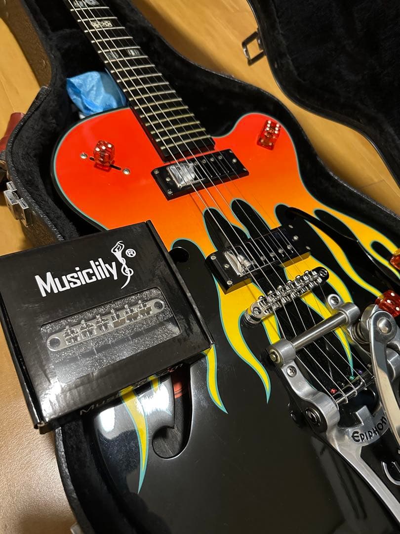 Epiphone Hellcat 2004年製　エレキギター 炎デザイン