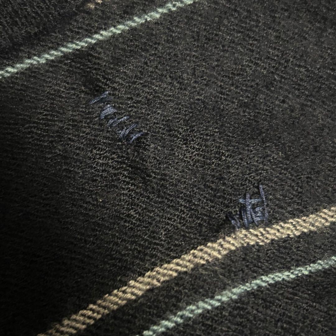 COMME des GARCONS 縮絨ジャケット ボーダー ベルト　04AW