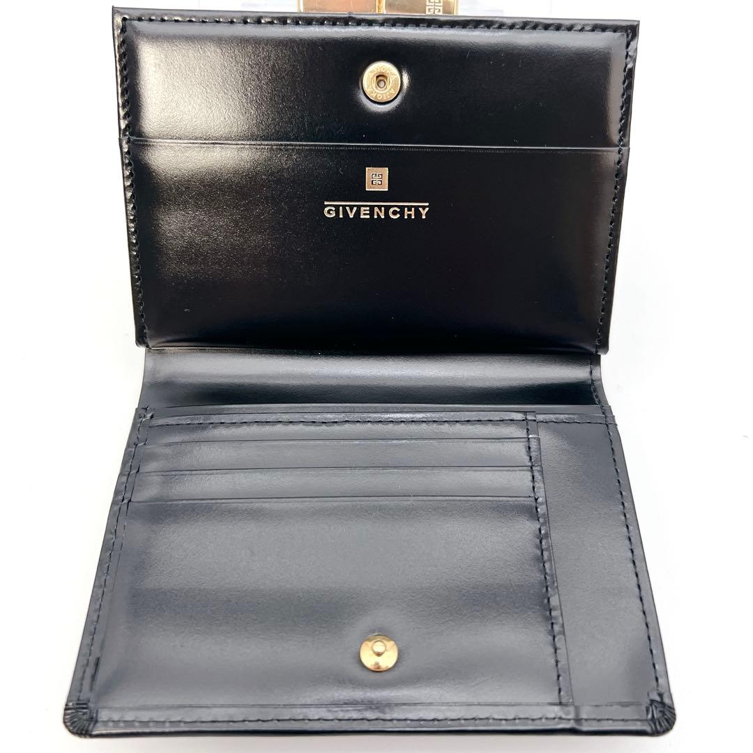 【外観美品】ジバンシー GIVENCHY ヴィンテージ　折り財布　総柄　ガマ口
