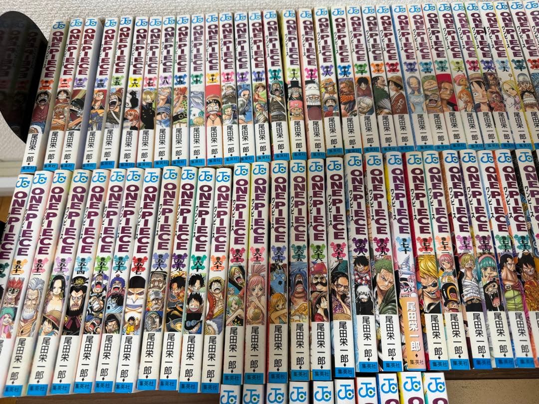 【16巻以降初版】ワンピース1巻〜108巻セット+ 特製シール、海賊万博の招待状