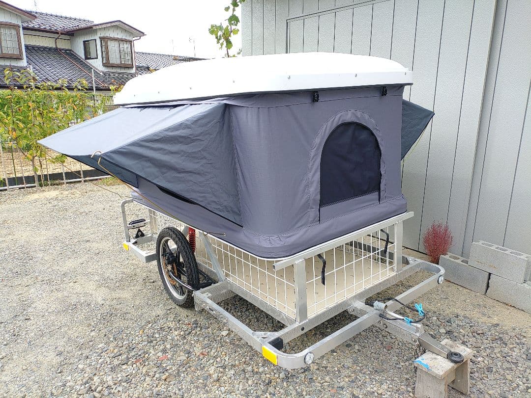 2026/3/7　たかお君さん、専用　カートップ、ルーフテントに成りました。