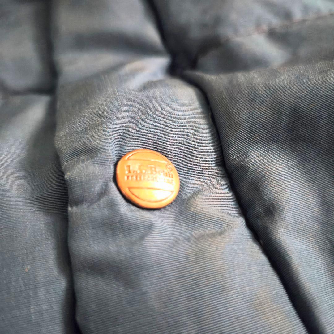 80s　LLBean　エルエルビーン　ダウンベスト　ネイビー　L相当