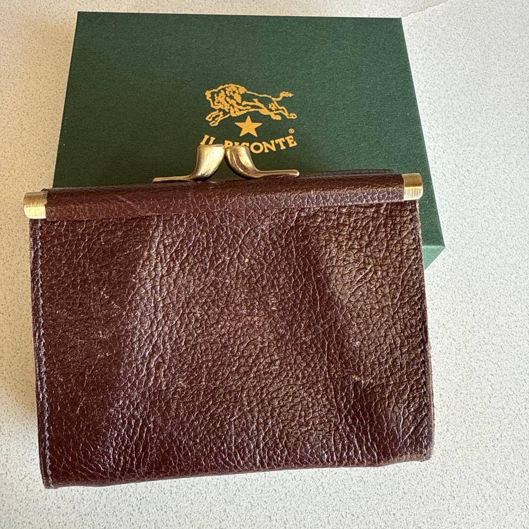 IL BISONTE ブラウン 三つ折り財布
