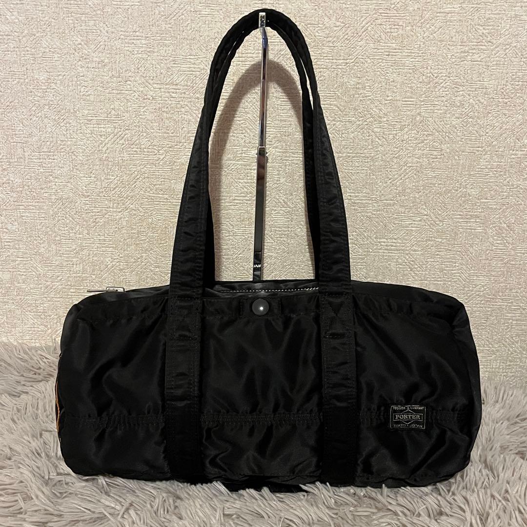 極美品 PORTER ポーター タンカー ダッフルバッグ ボストンバッグ L 黒