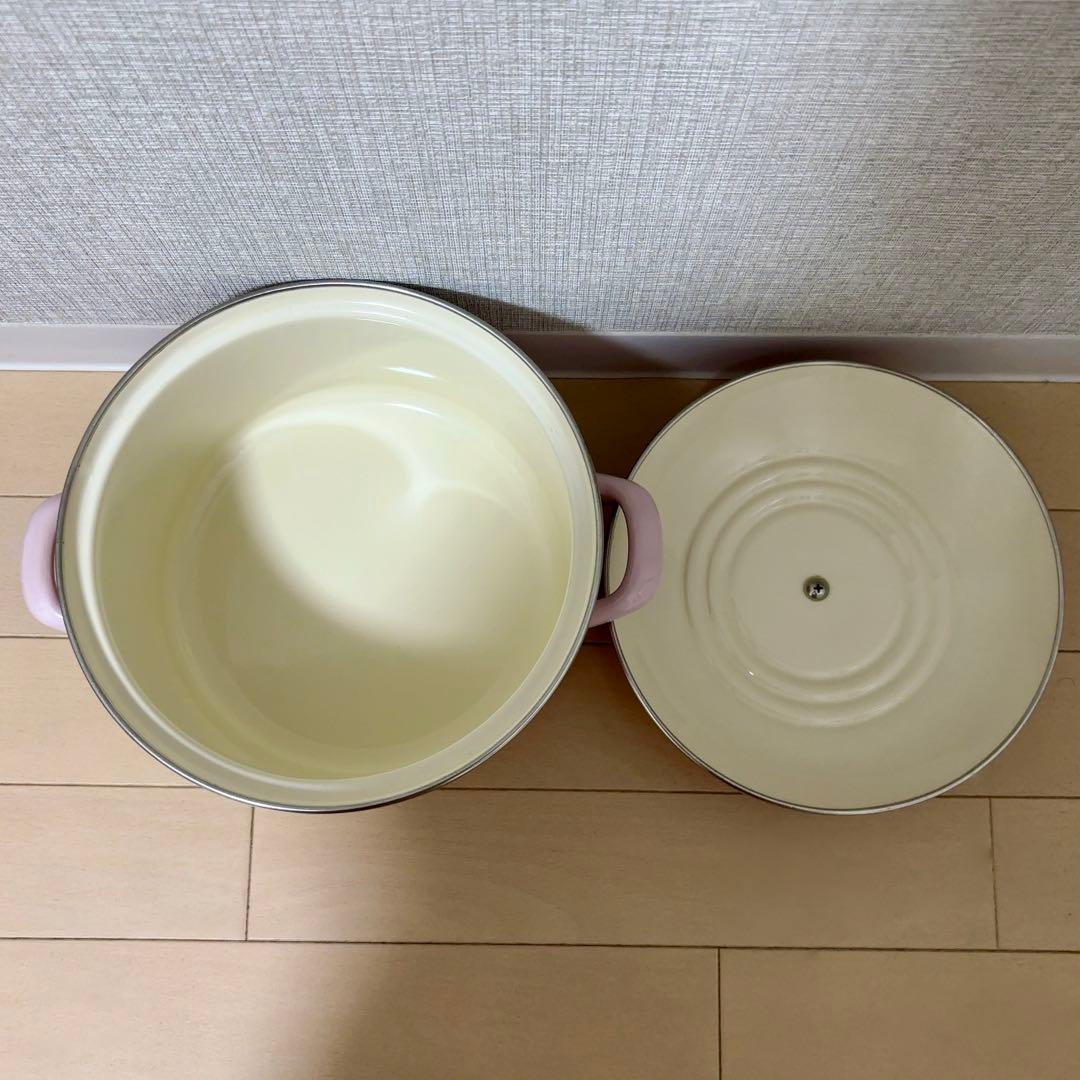 【新品未使用品】LE CREUSET ピンク 両手鍋20cm