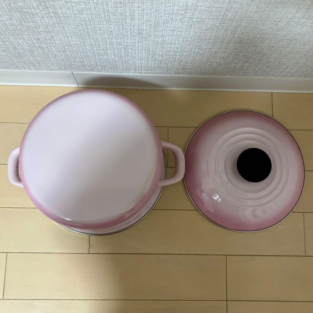 【新品未使用品】LE CREUSET ピンク 両手鍋20cm