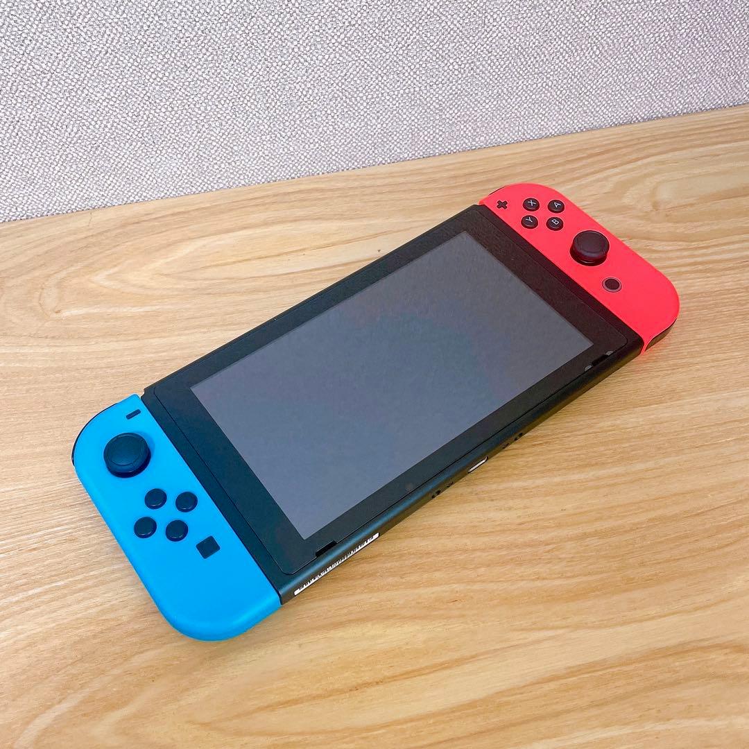 【美品】 バッテリー強化版 Switch本体 ネオンレッド ネオンブルー