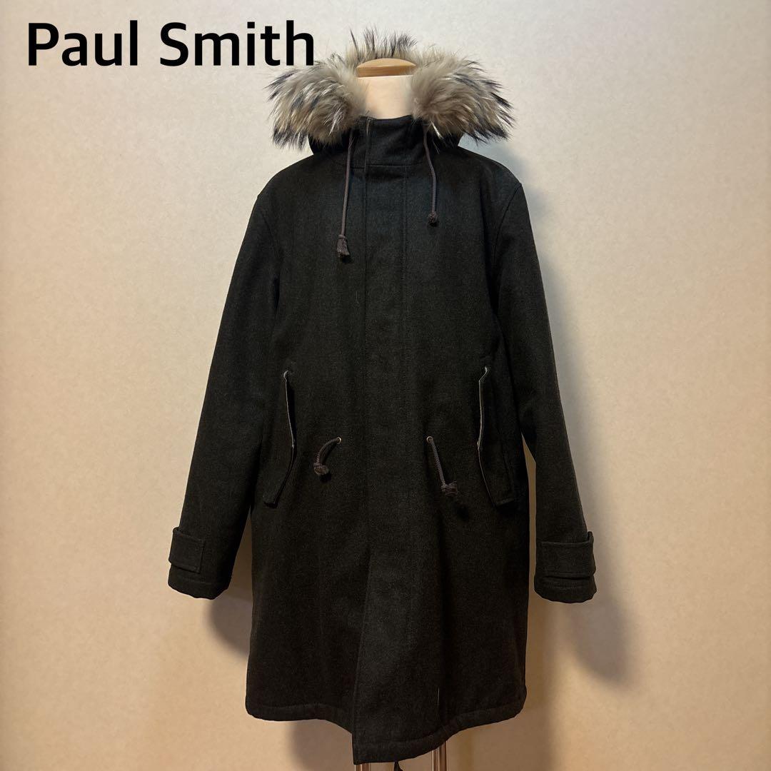 Paul Smith ポールスミス　カシミヤ混　ウールモッズコート　Lサイズ美品