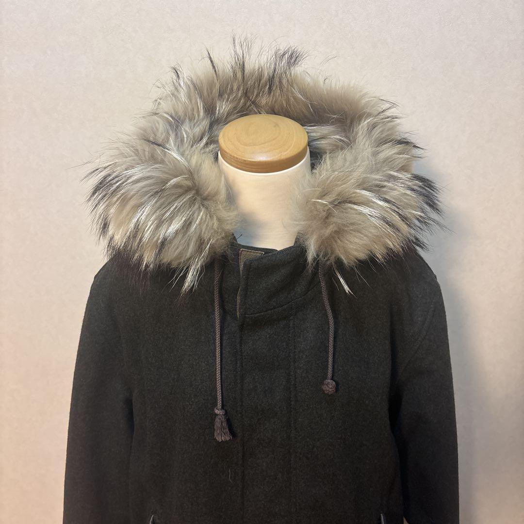 Paul Smith ポールスミス　カシミヤ混　ウールモッズコート　Lサイズ美品