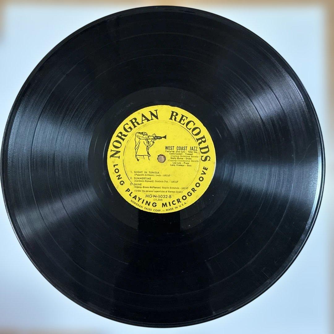 スタンゲッツ 名盤 レコード ウェストコーストジャズ USオリジナルモノ盤