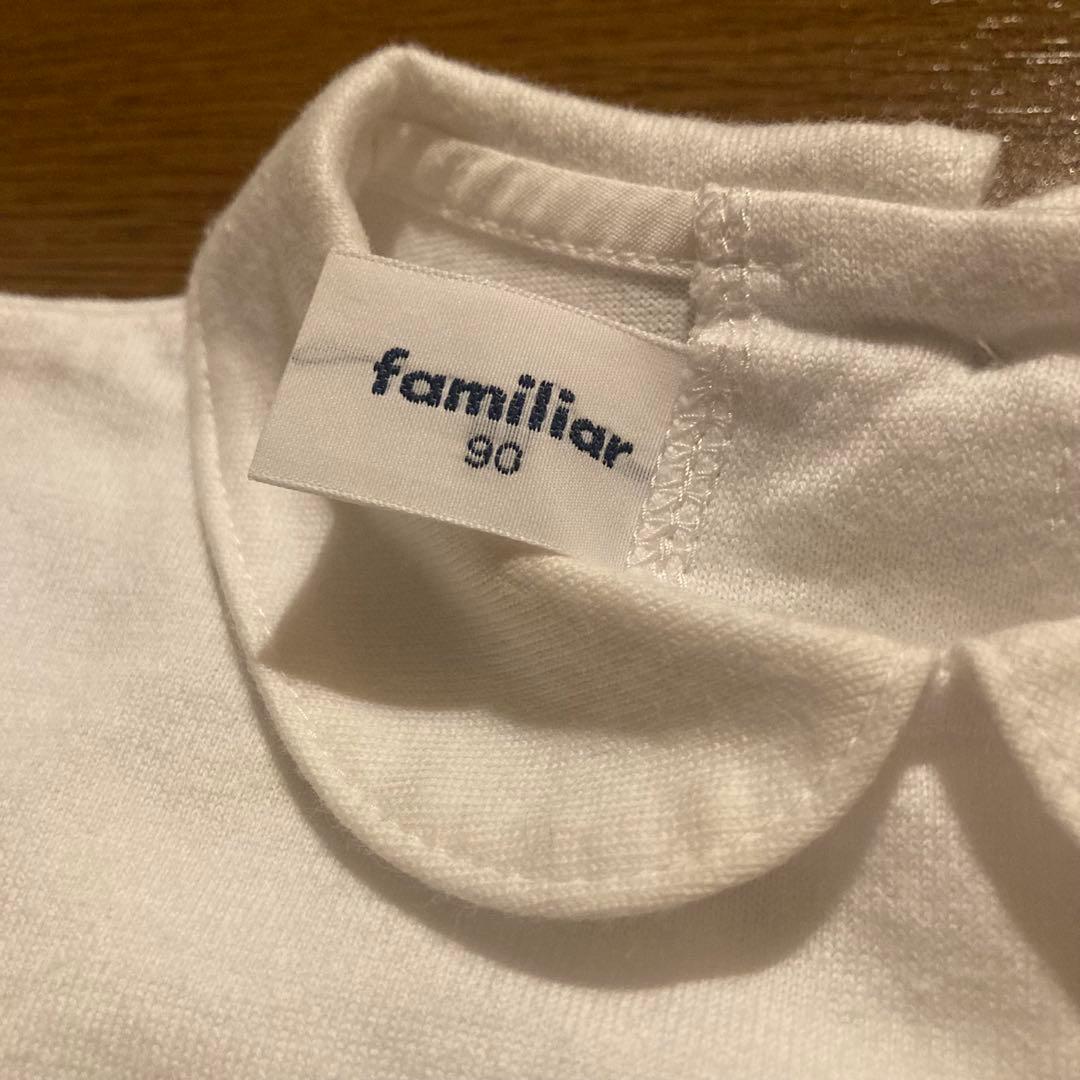 h*✨様 【90センチ】familiar ファミリア 刺繍入り 半袖ワンピース
