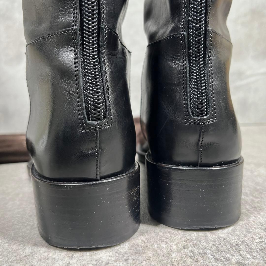 SARTORE Paris ジョッキーブーツ　36.5 クロスベルトロングブーツ
