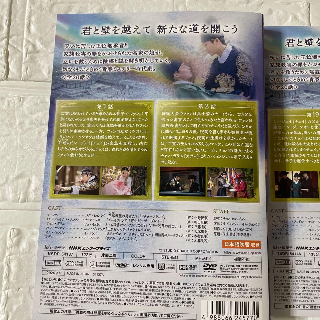 韓国ドラマ　青春ウォルダム 呪われた王宮 DVD 全10巻セット