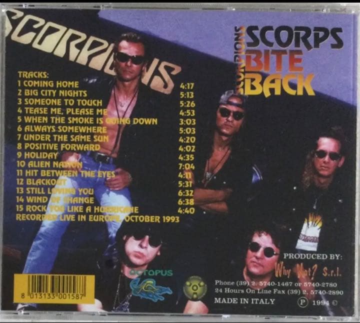 洋楽 Scorpions/ Scorps Bite Back/ Europe 1993