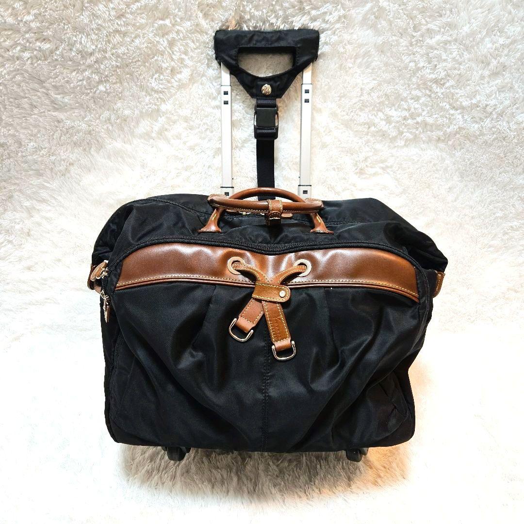 Kanana project 4輪キャリーバッグ 2way 美品 黒 ブラウン