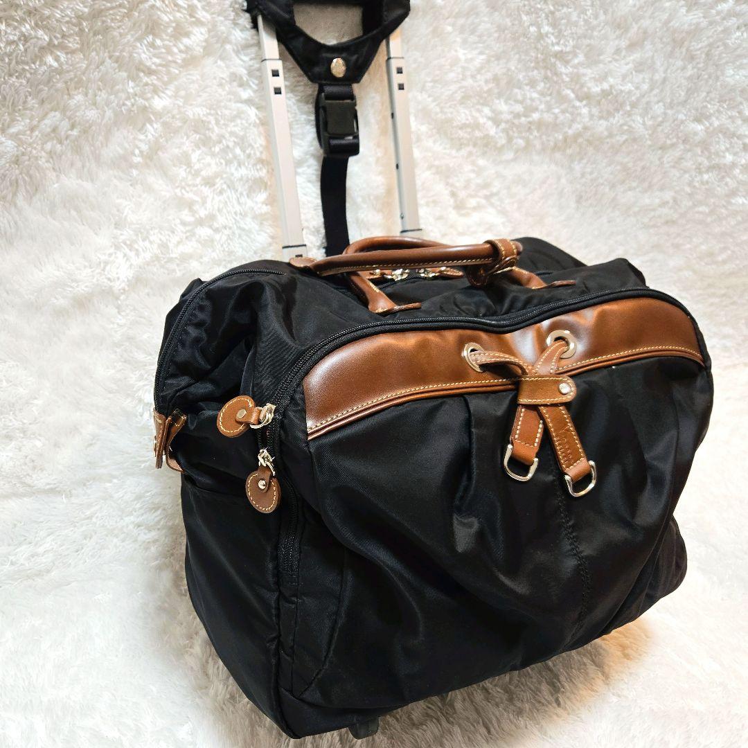 Kanana project 4輪キャリーバッグ 2way 美品 黒 ブラウン