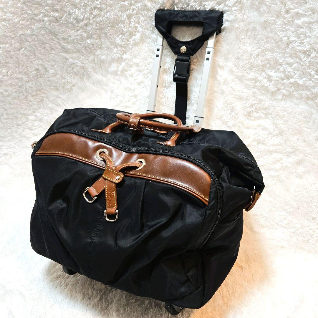 Kanana project 4輪キャリーバッグ 2way 美品 黒 ブラウン