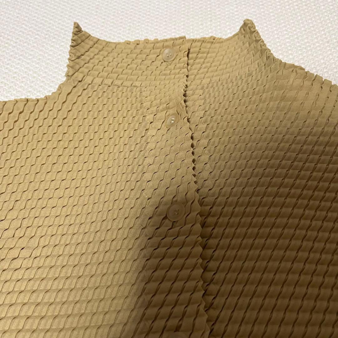ISSEY MIYAKE イッセイミヤケ　カーディガン　長袖　イエロー系　2