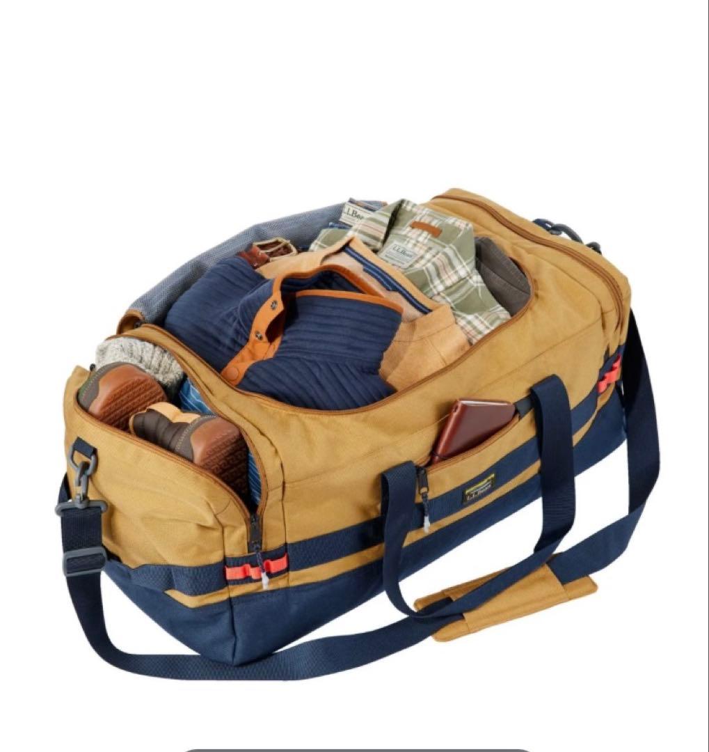 ★美品★L.L.Bean ボストンバッグ 【グリーン×ベージュ】