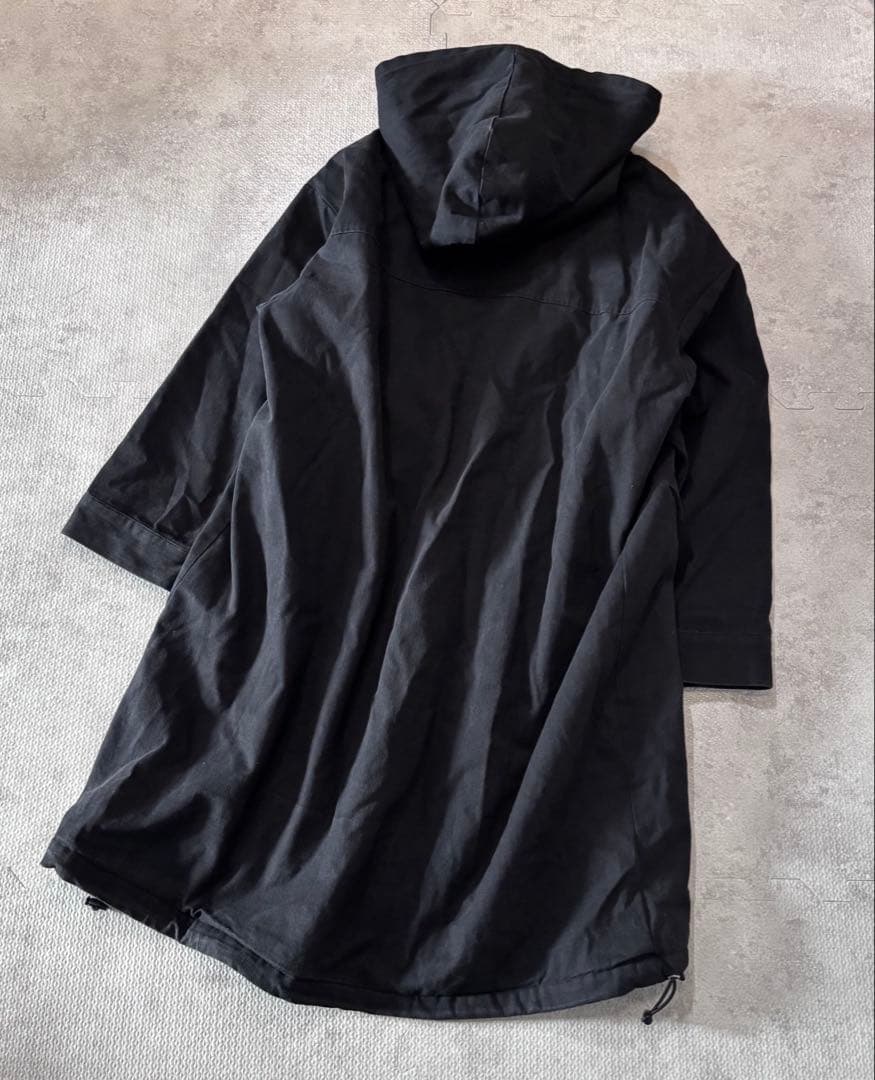 ScoLar/スカラー モッズコートロングコート アウター Ｍ 黒ブラックフード