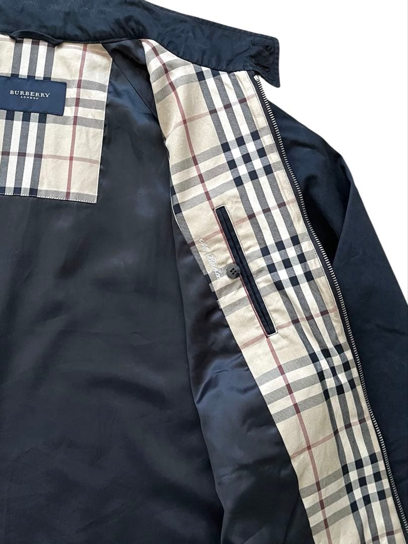 BURBERRY LONDON バーバリーロンドン スウィングトップL黒