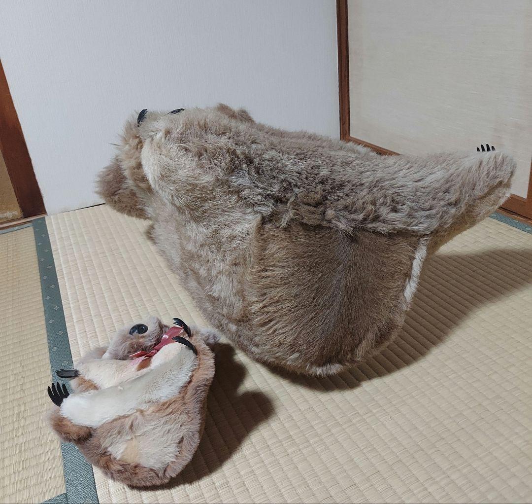 大幅値引 希少‼️【送料込み】カンガルーの本毛皮　コアラぬいぐるみ　大 小