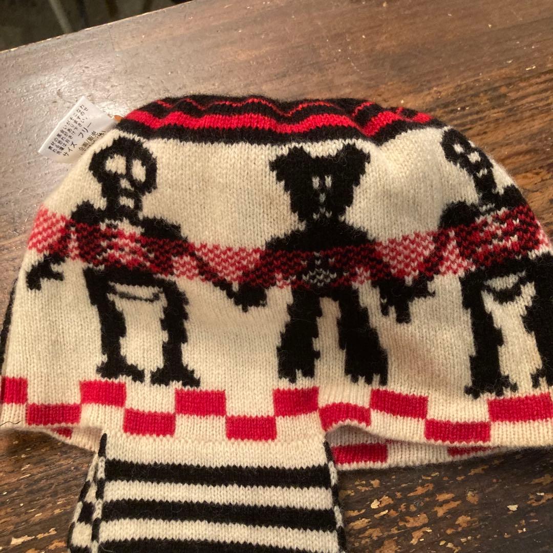 Vivienne Westwood 耳付き ボンボン ニットキャップ スカル