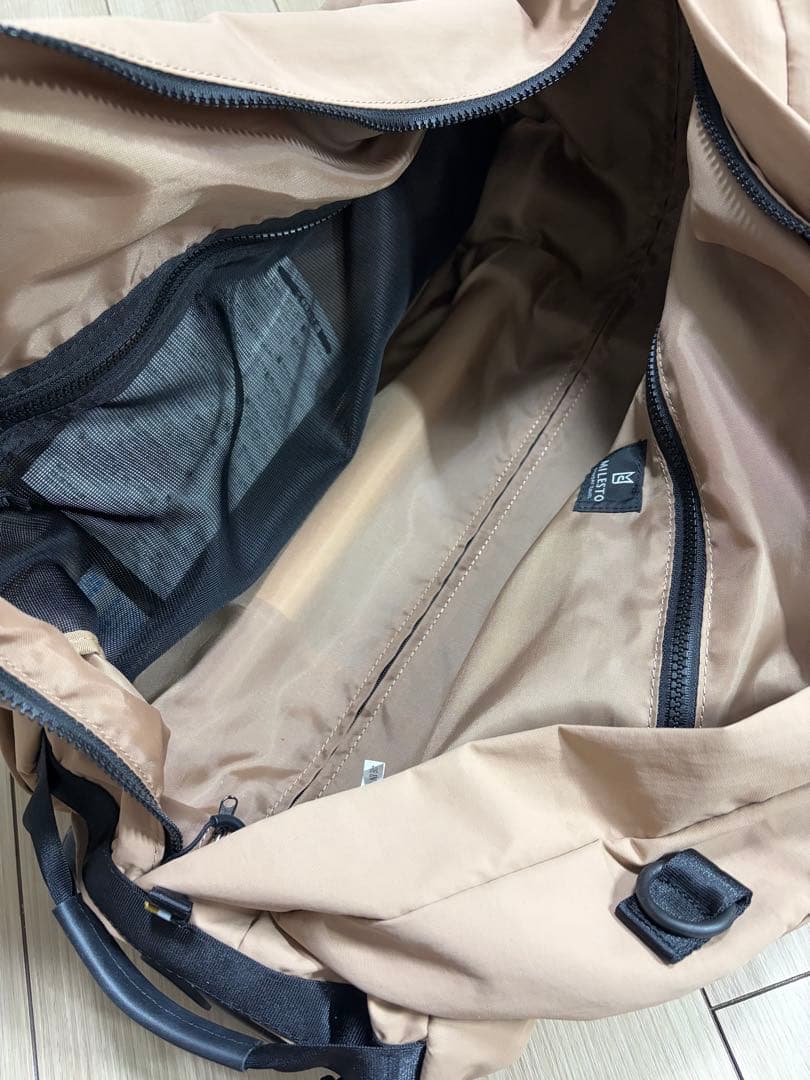 MILESTO ミレスト　ダッフルキャリー BEIGE ボストンキャリー