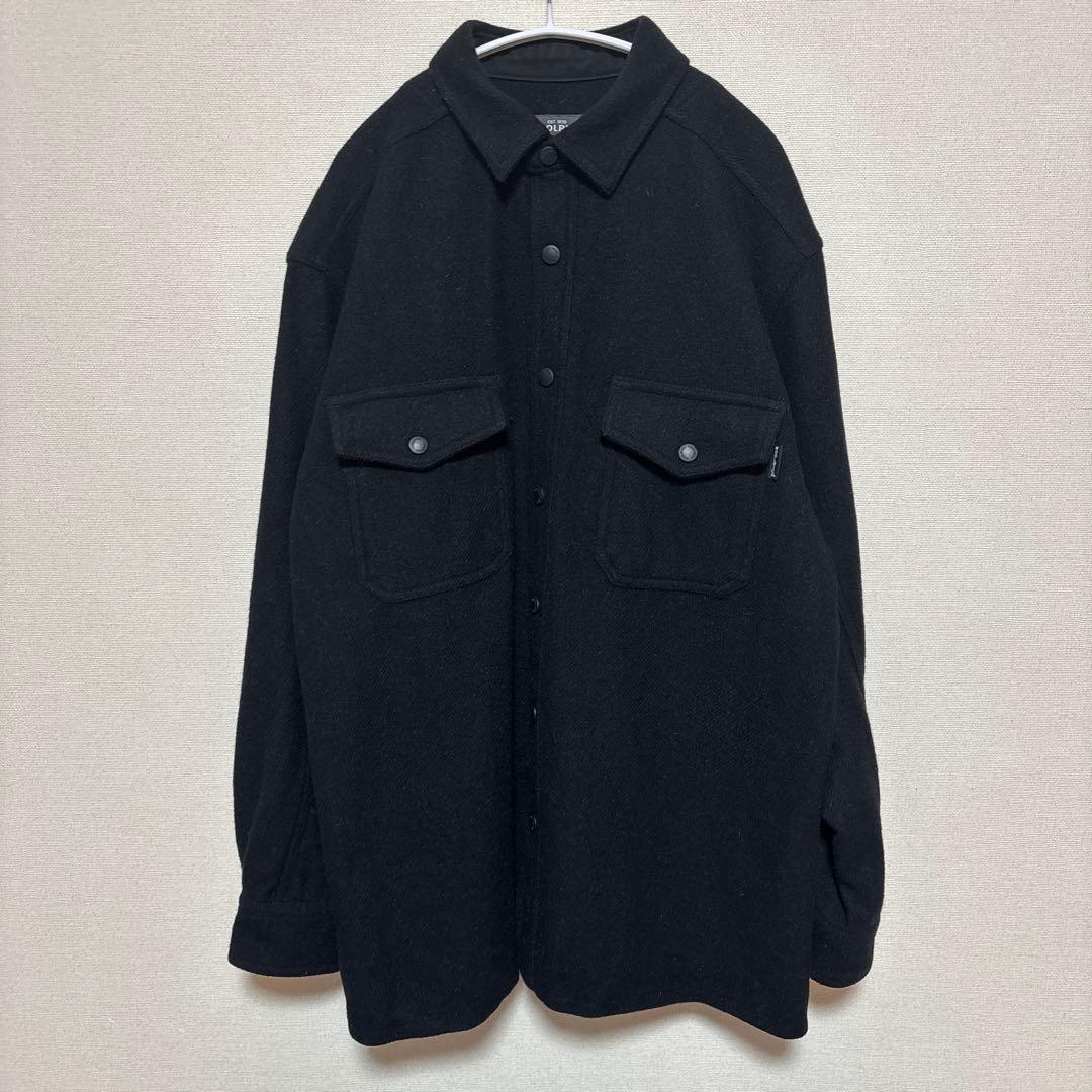 WOOLRICH ウールシャツジャケット ブラックM