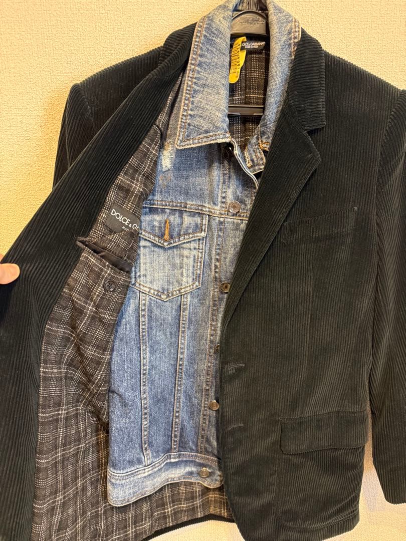 【2/23まで限定価格】DOLCE＆GABBANAテーラードジャケット 黒　44