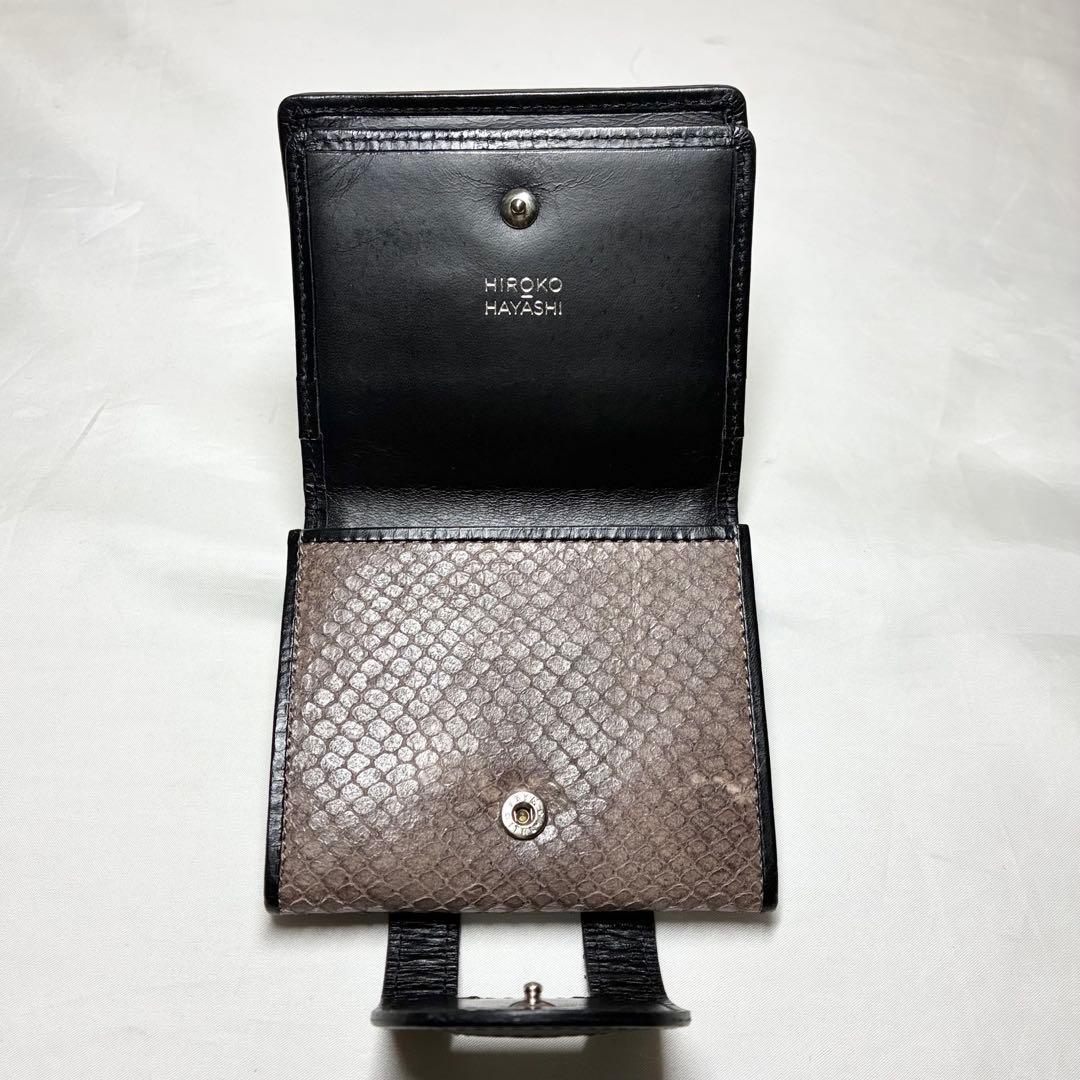 【美品】　ヒロコハヤシ　MALVA マルバ　薄型二つ折り財布　完売品　近年モデル