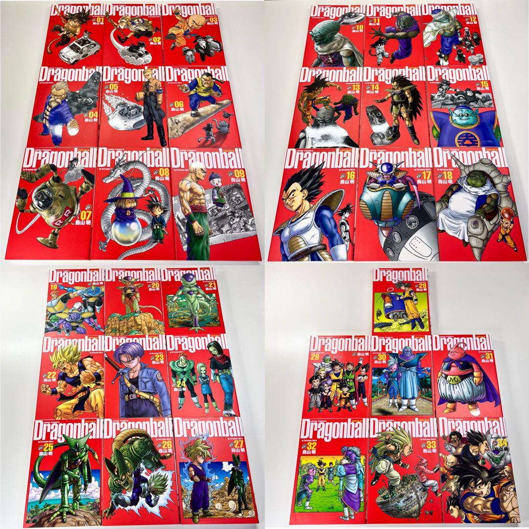 ドラゴンボール 完全版 全巻(1〜34巻)セット 初版32巻(3〜34巻)鳥山明