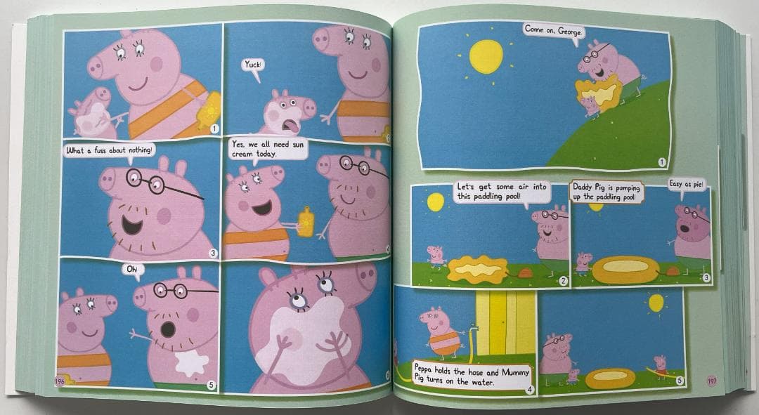 Peppa Pig ペッパピッグ漫画版シリーズ1 絵本2冊全冊音源付動画付　新品