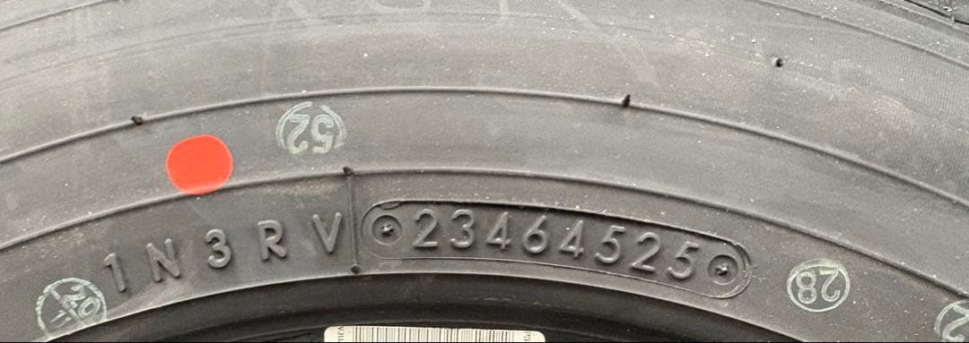 送料込み　新車外し　155/80R14 夏タイヤ４本セット