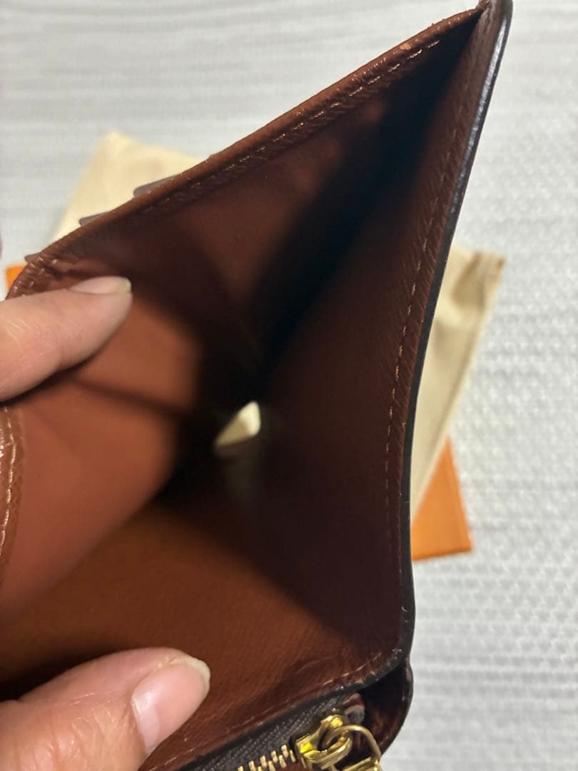 ルイヴィトン　コンパクトジップ　モノグラム　折り財布