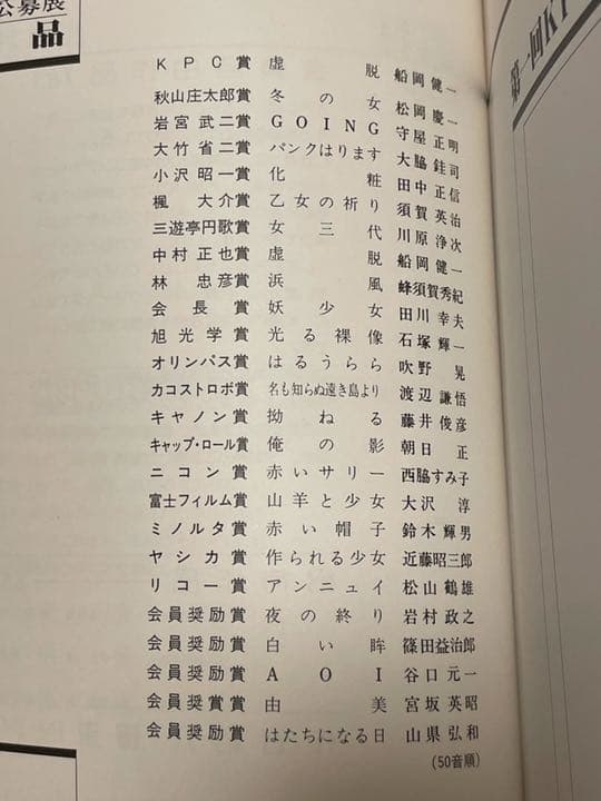 第一回KPC公募展　おんなの写真集