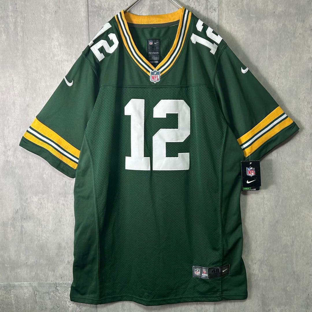 新品 NIKE パッカーズ アーロン ロジャース ゲームシャツ #12