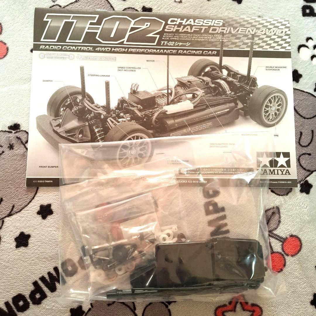 タミヤ １/10　T T 0 2 シャーシ組立て完成品