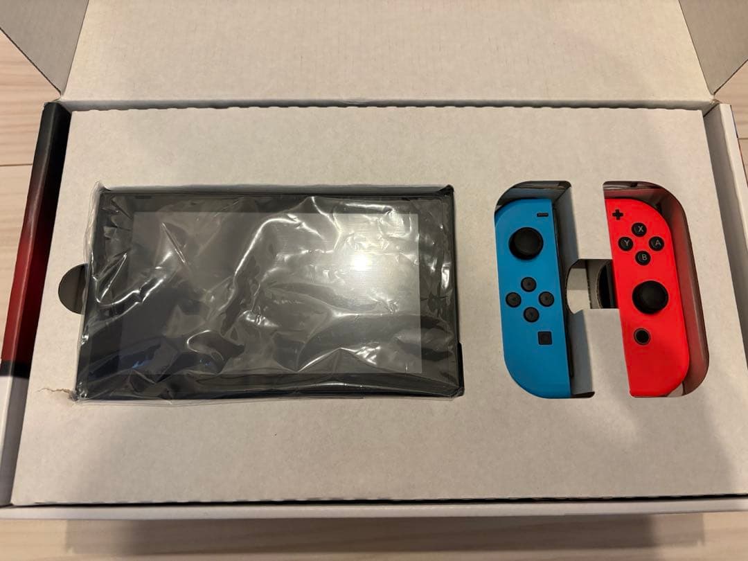 【純正ケース付】Nintendo Switch ネオンオレンジ/ネオンブルー