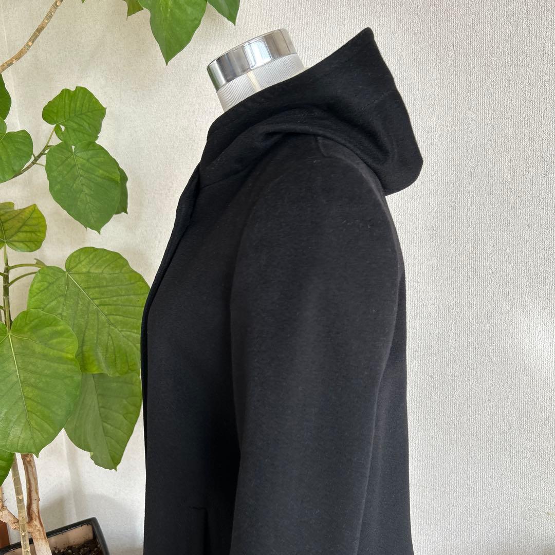 【23区 】ロロピアーナ フーテッドコート ハーフコート　ブラック　黒　美品