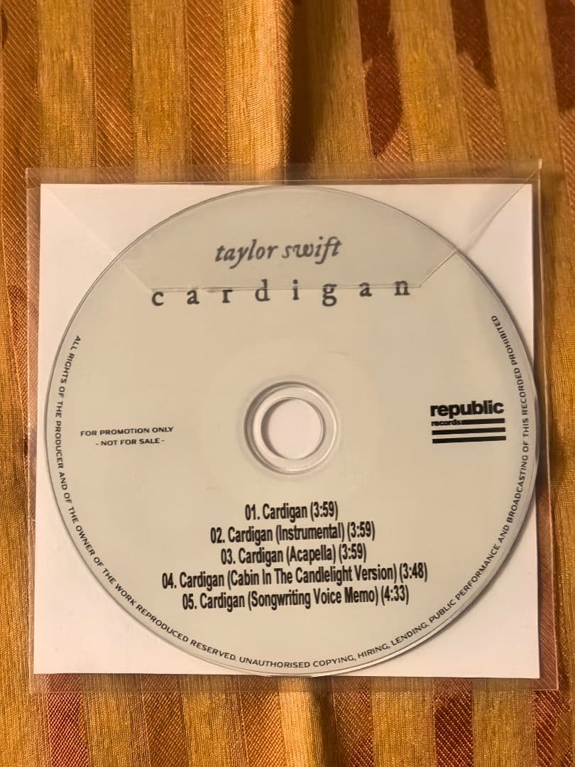 洋楽 Taylor Swift Cardigan Promo 2CDs