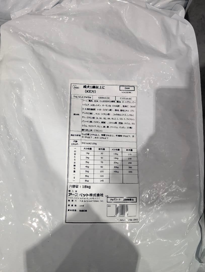 KIドッグフード 18kg 高エネルギー