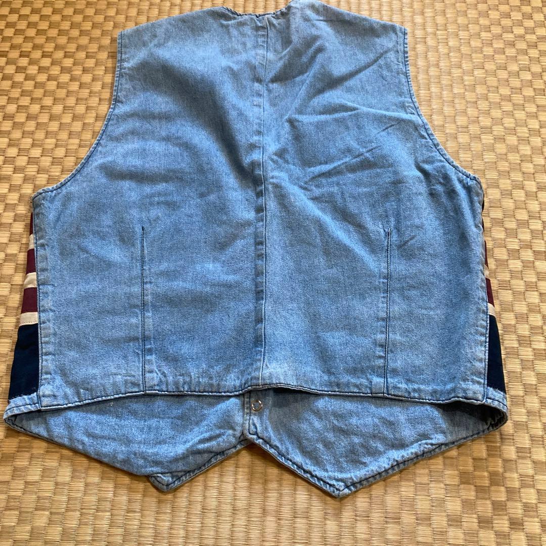 しのへい様　ウエスタン　ベスト　デニム　ビンテージ