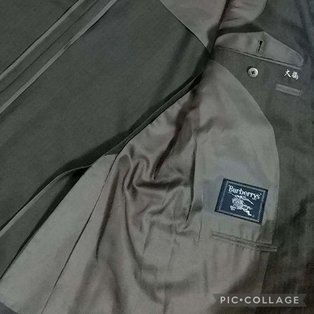 BURBERRYS　金ボタン　テーラード　ヘリンボーン　AB7　2釦　背抜き