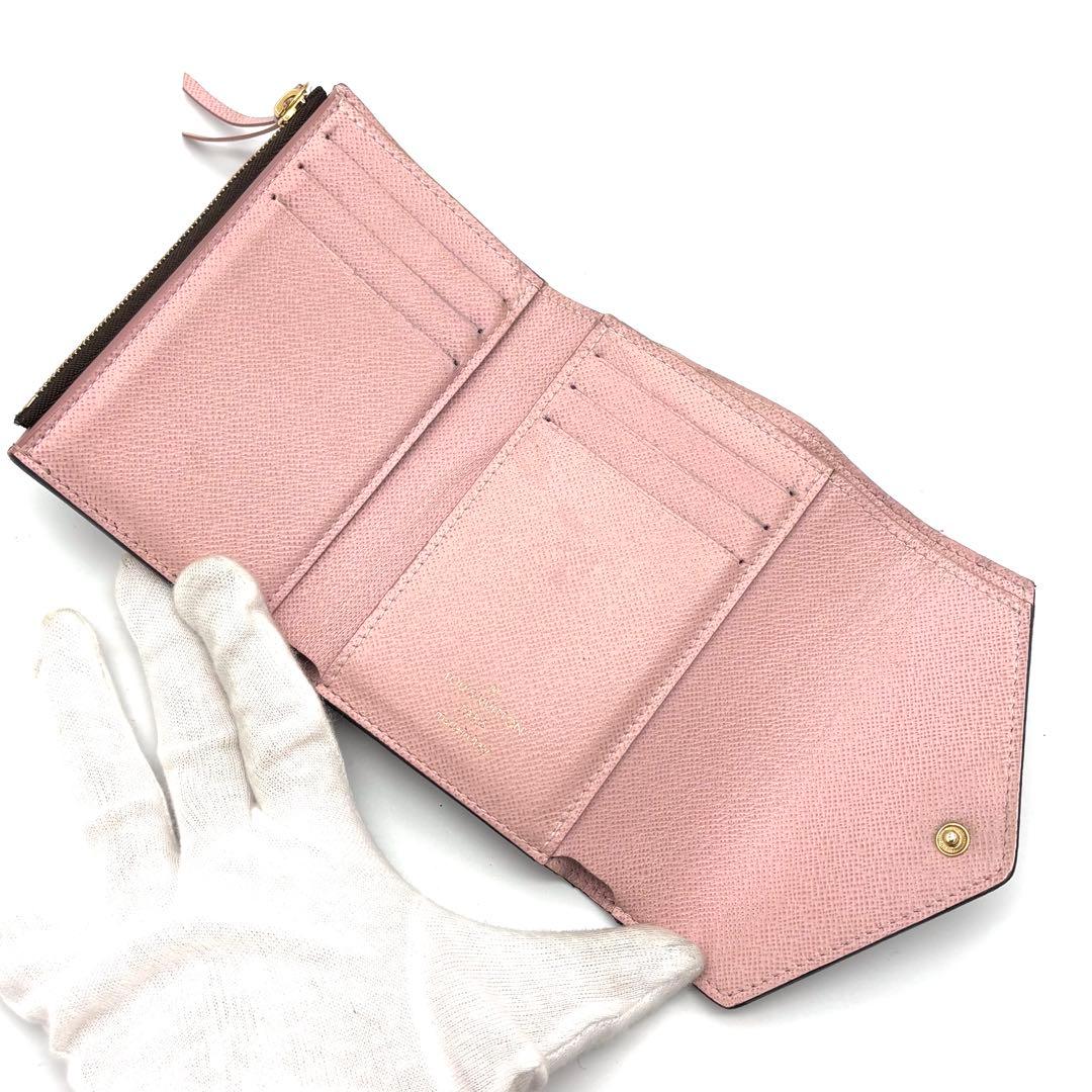 【超美品】ルイヴィトン ポルトフォイユ ヴィクトリーヌ ダミエ 三つ折り財布