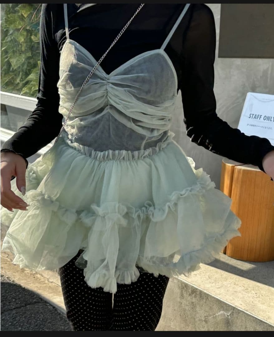 トップス Ballerina\" fairy tulle peplum tops