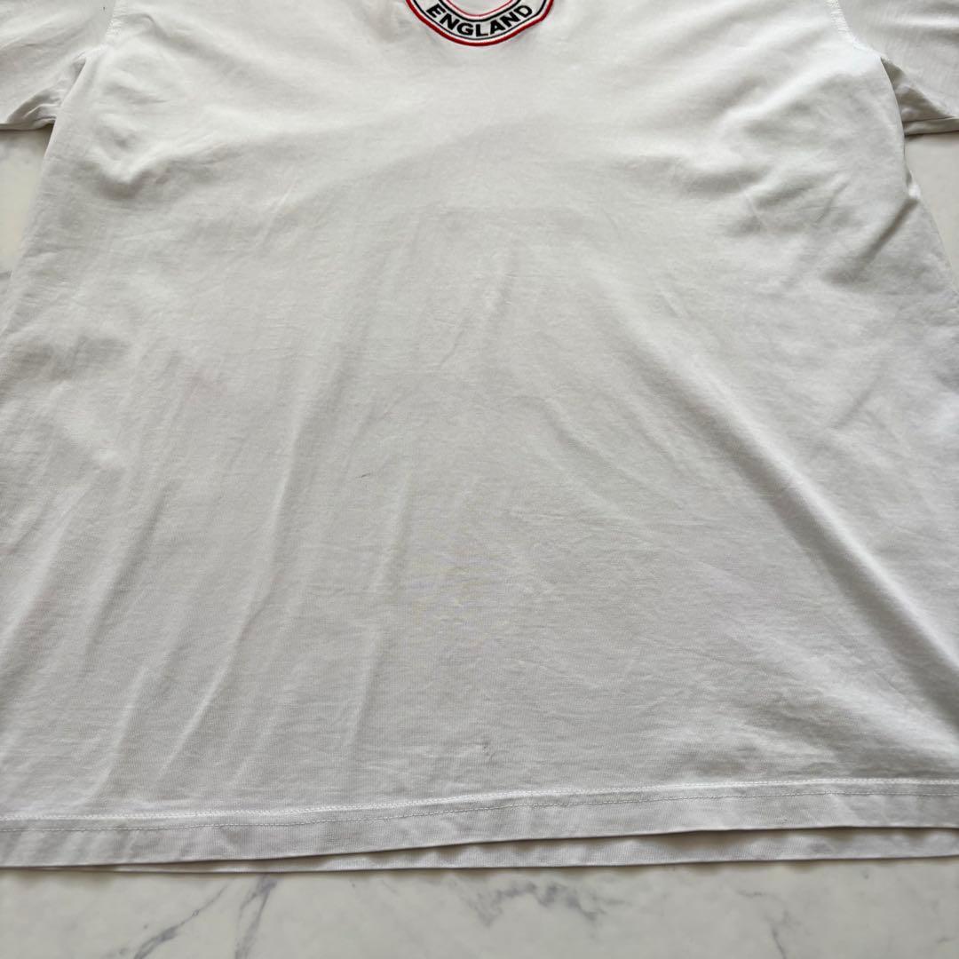 BURBERRY 現行 サークルロゴ刺繍 オーバーサイズTシャツ ホワイトL相当