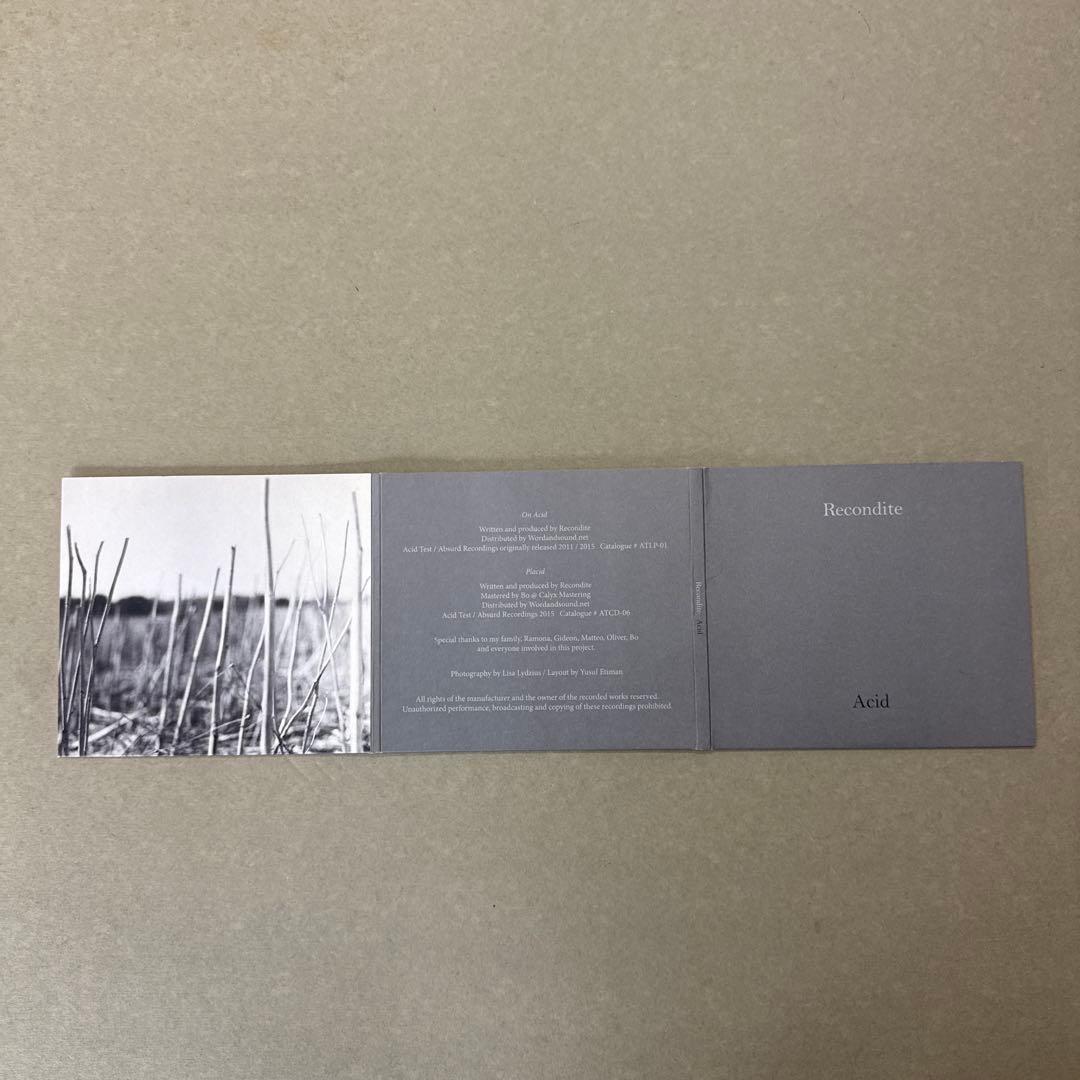 Recondite Acid placid 2枚組　CD